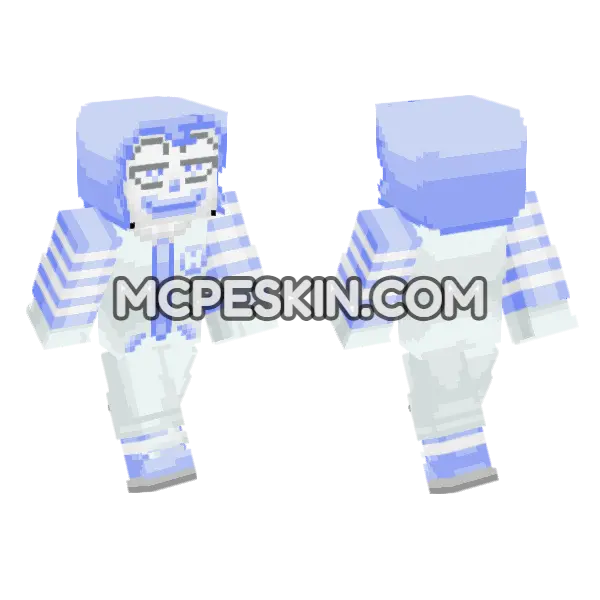 Winter Mugen Minecraft Bedrock skin, front and back