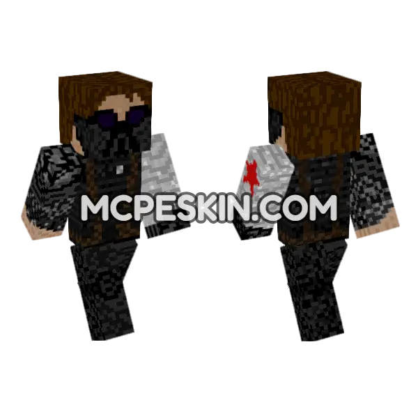 Winter Soldier Suit, front and back