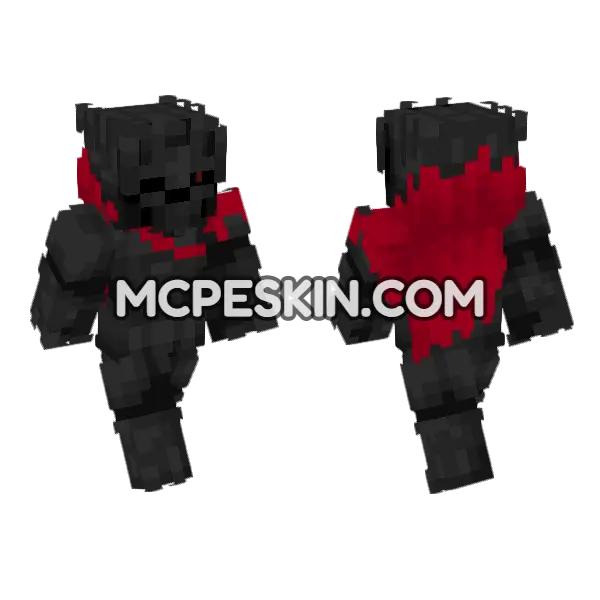 Wither Ash Minecraft Bedrock skin, front and back