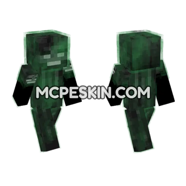 Wither Steve Skin Minecraft Bedrock skin, front and back