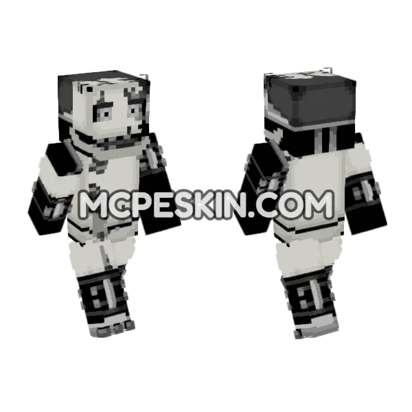 Withered Blank 6231727 Minecraft Bedrock skin, front and back