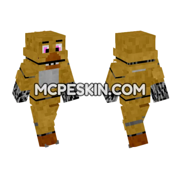 Withered Chica Skin, front and back