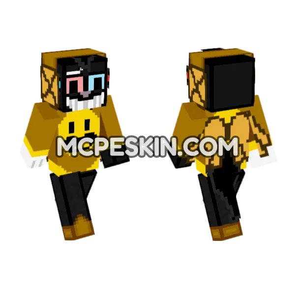 Wolf WK Cartoon, front and back