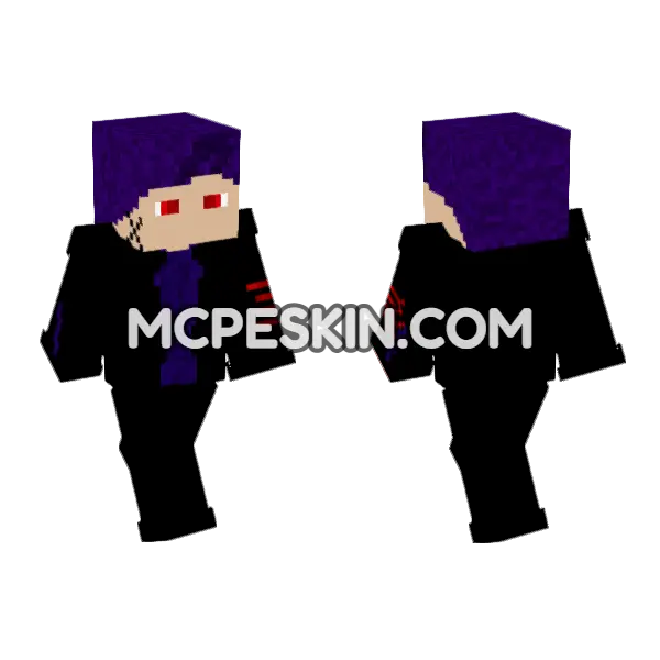 Wolfwalker Minecraft Bedrock skin, front and back