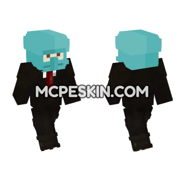 Wreeper Skin Minecraft Bedrock skin, front and back