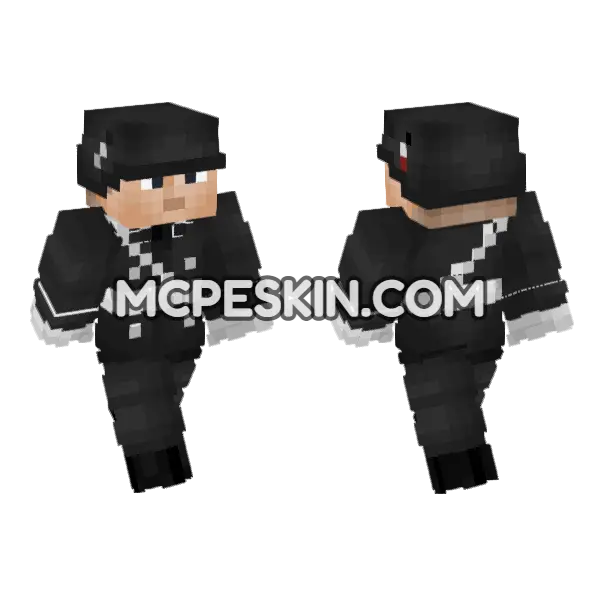WW2 German Parade Uniform Minecraft Bedrock skin, front and back