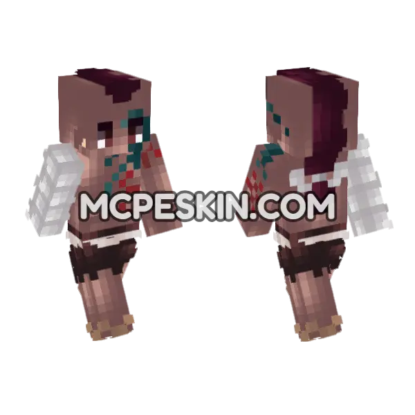 Wyper Skin Minecraft Bedrock skin, front and back