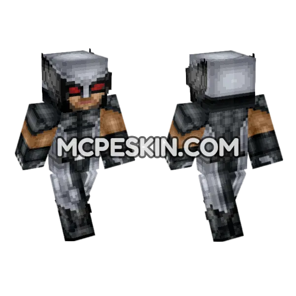X Force Wolverine Deadpool Minecraft Bedrock skin, front and back
