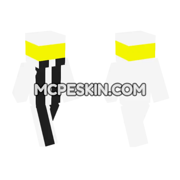 Yellow Bandana Head, front and back