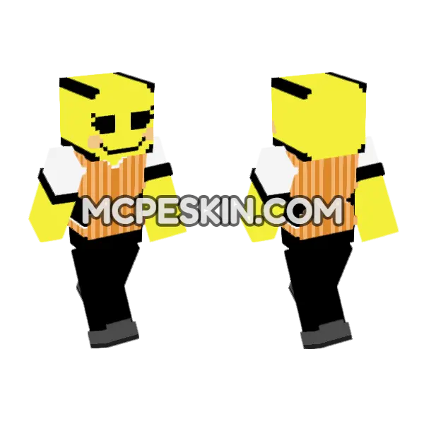 Yellow Smiley Face Outfit, front and back