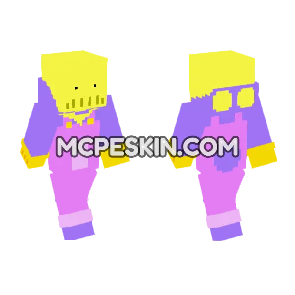 Yellow Star Face, front and back
