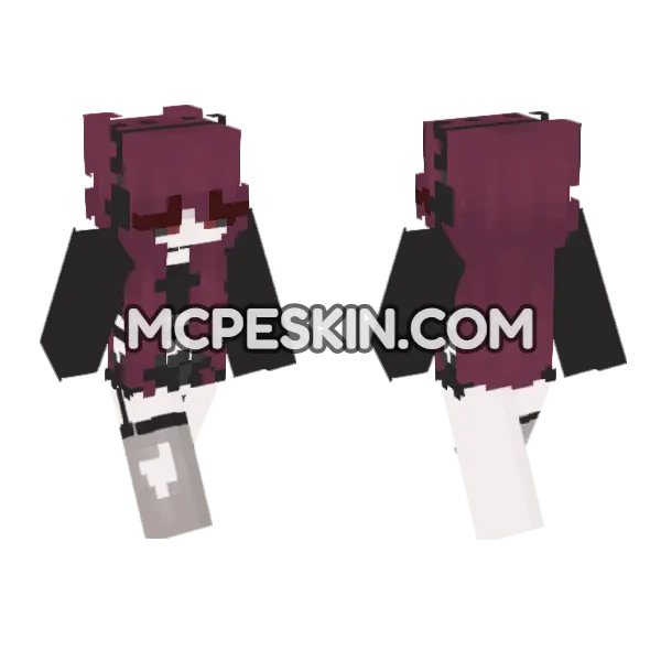 Yuka Minecraft Bedrock skin, front and back