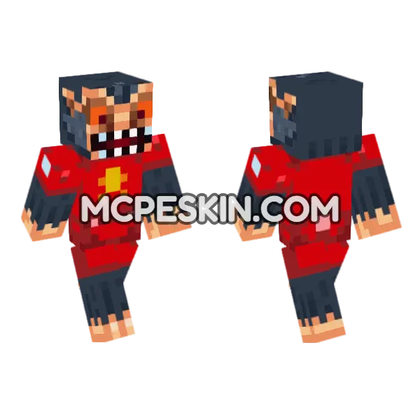 Yuri The Demon Minecraft Bedrock skin, front and back