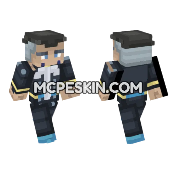 Yuya Fungami Minecraft Bedrock skin, front and back