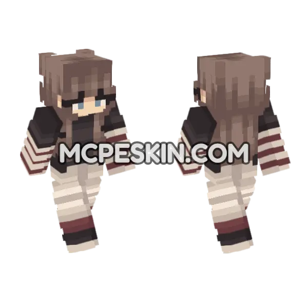 Zaira Minecraft Bedrock skin, front and back
