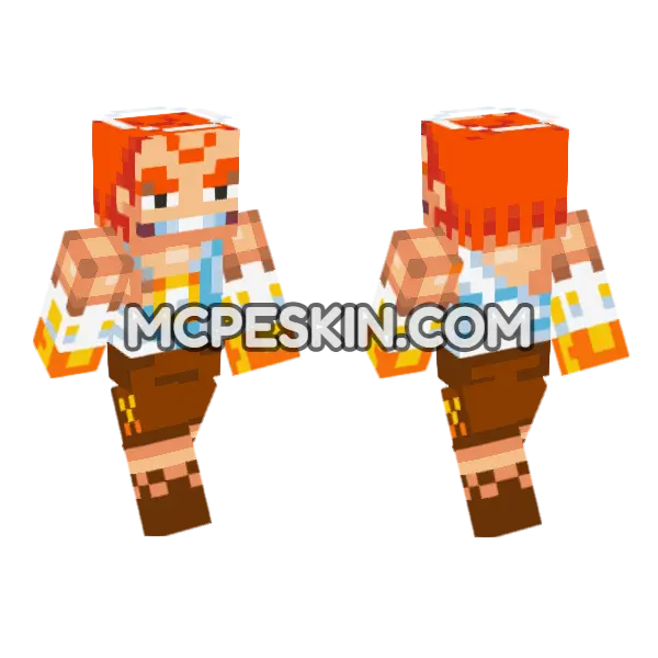 Zephyr Character Minecraft Bedrock skin, front and back