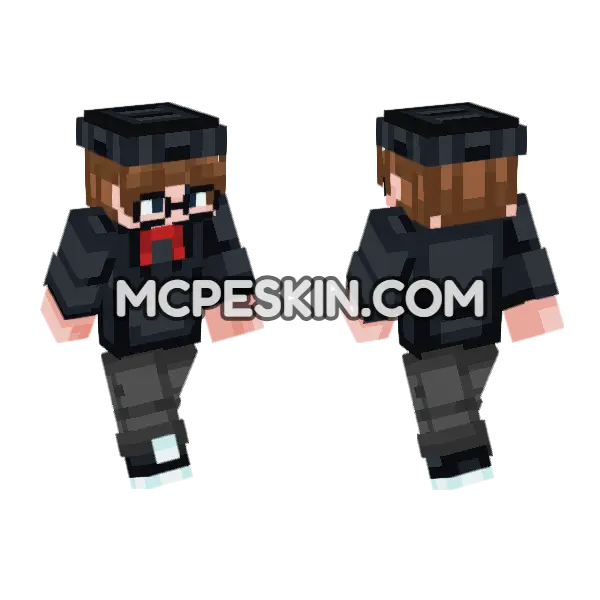 Zoifi Minecraft Bedrock skin, front and back