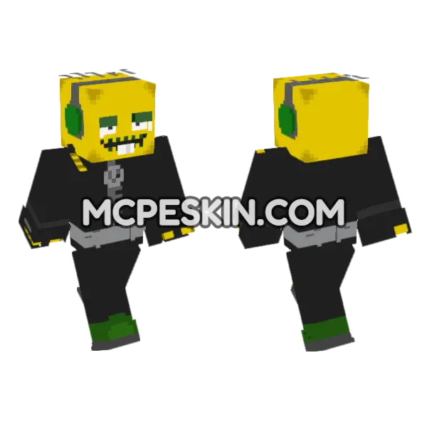 Zombill Minecraft Bedrock skin, front and back