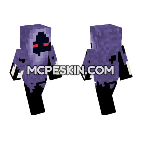 Zondar Minecraft Bedrock skin, front and back