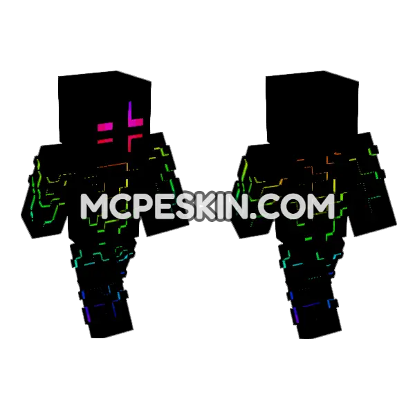 Zyphor Minecraft Bedrock skin, front and back